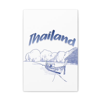 Thailand Matte Canvas Wall Art, Coastal Decor, Travel Wall Art, Home Decoration, Gift for Travelers, Ocean Themed Art