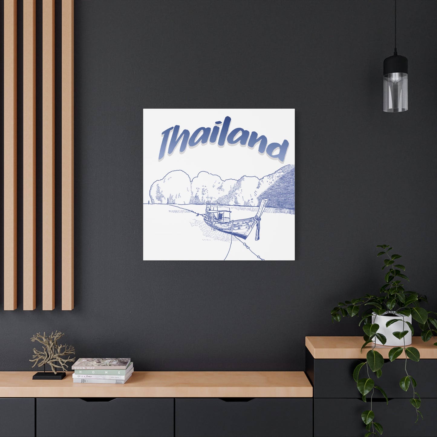 Thailand Matte Canvas Wall Art, Coastal Decor, Travel Wall Art, Home Decoration, Gift for Travelers, Ocean Themed Art