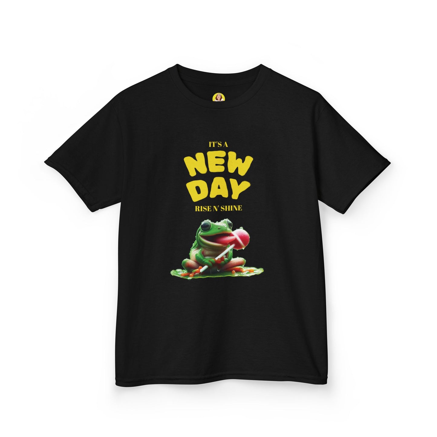 Inspirational Kids Tee, Fun Children’s T-Shirt, Positive Vibes Apparel, Motivational Kidswear, Gift for Teens, New Day Design