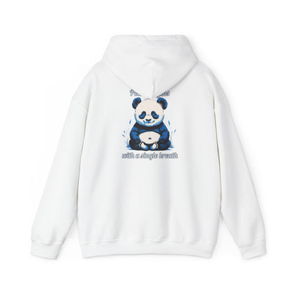 Calming Panda Hooded Sweatshirt - Unisex Cozy Hoodie for Relaxation, Gift for Animal Lovers, Unique Sweatshirt for Mindfulness, Casual Wear