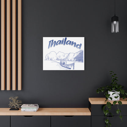 Thailand Matte Canvas Wall Art, Coastal Decor, Travel Wall Art, Home Decoration, Gift for Travelers, Ocean Themed Art