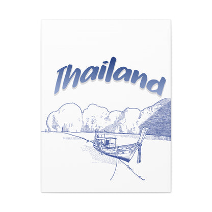 Thailand Matte Canvas Wall Art, Coastal Decor, Travel Wall Art, Home Decoration, Gift for Travelers, Ocean Themed Art