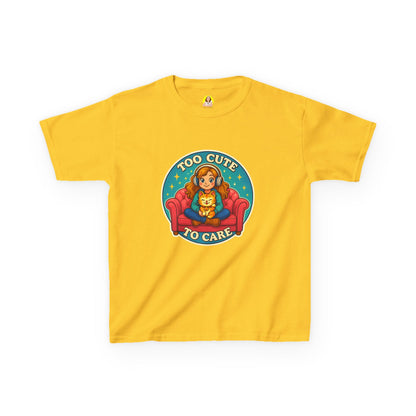 Too Cute Kids Tee, Funny Kids T-Shirt, Cute Child Gift, Birthday Outfit, Fun Children's Apparel, Casual Kids Wear