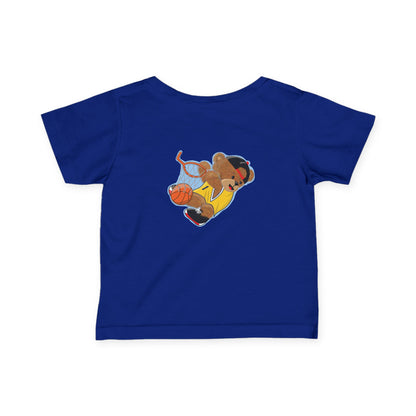 Basketball Bear Infant Tee, Cute Baby Shirt, Toddler Sports T-Shirt, Baby Shower Gift, Playful Kids Apparel
