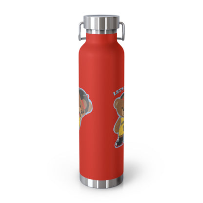 Sporty Insulated Water Bottle - Motivational Hydration for Athletes, Travel, Gym, Basketball Lovers, Personalized Gift