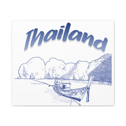 Thailand Matte Canvas Wall Art, Coastal Decor, Travel Wall Art, Home Decoration, Gift for Travelers, Ocean Themed Art