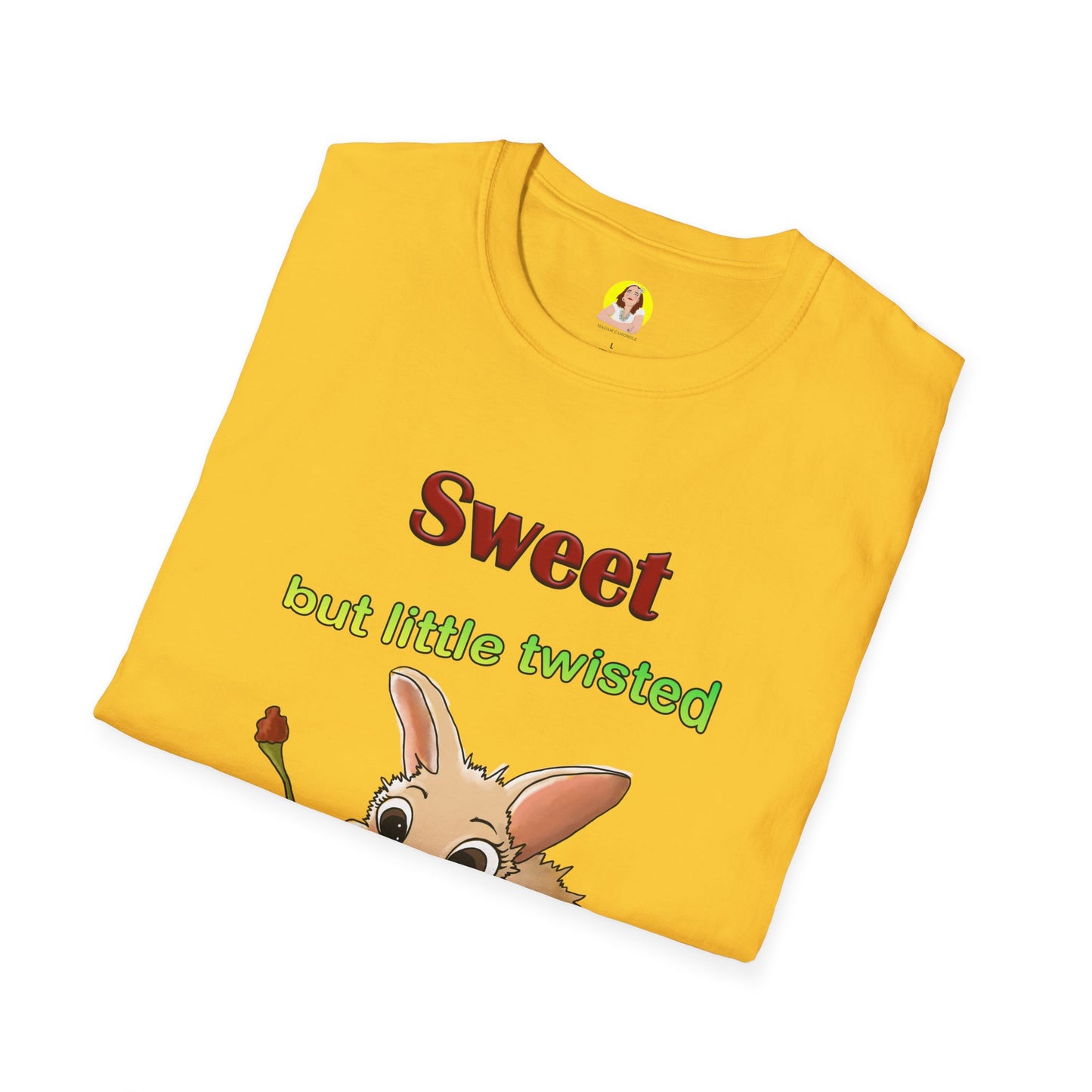 Cute Bunny with Cherry Unisex Softstyle T-Shirt - Perfect for Animal Lovers