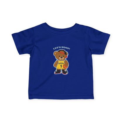Basketball Bear Infant Tee, Cute Baby Shirt, Toddler Sports T-Shirt, Baby Shower Gift, Playful Kids Apparel