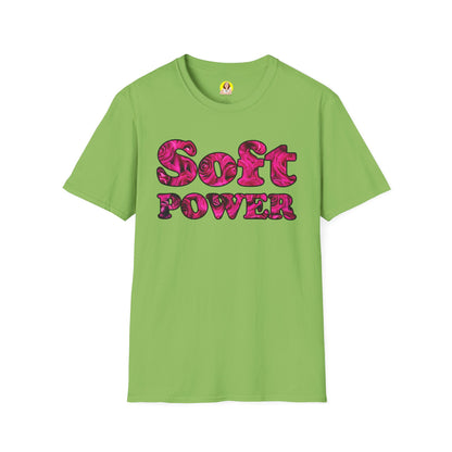 Unisex Softstyle T-Shirt - Soft Power, Casual Tee, Feminist Shirt, Summer Wear, Gift for Her