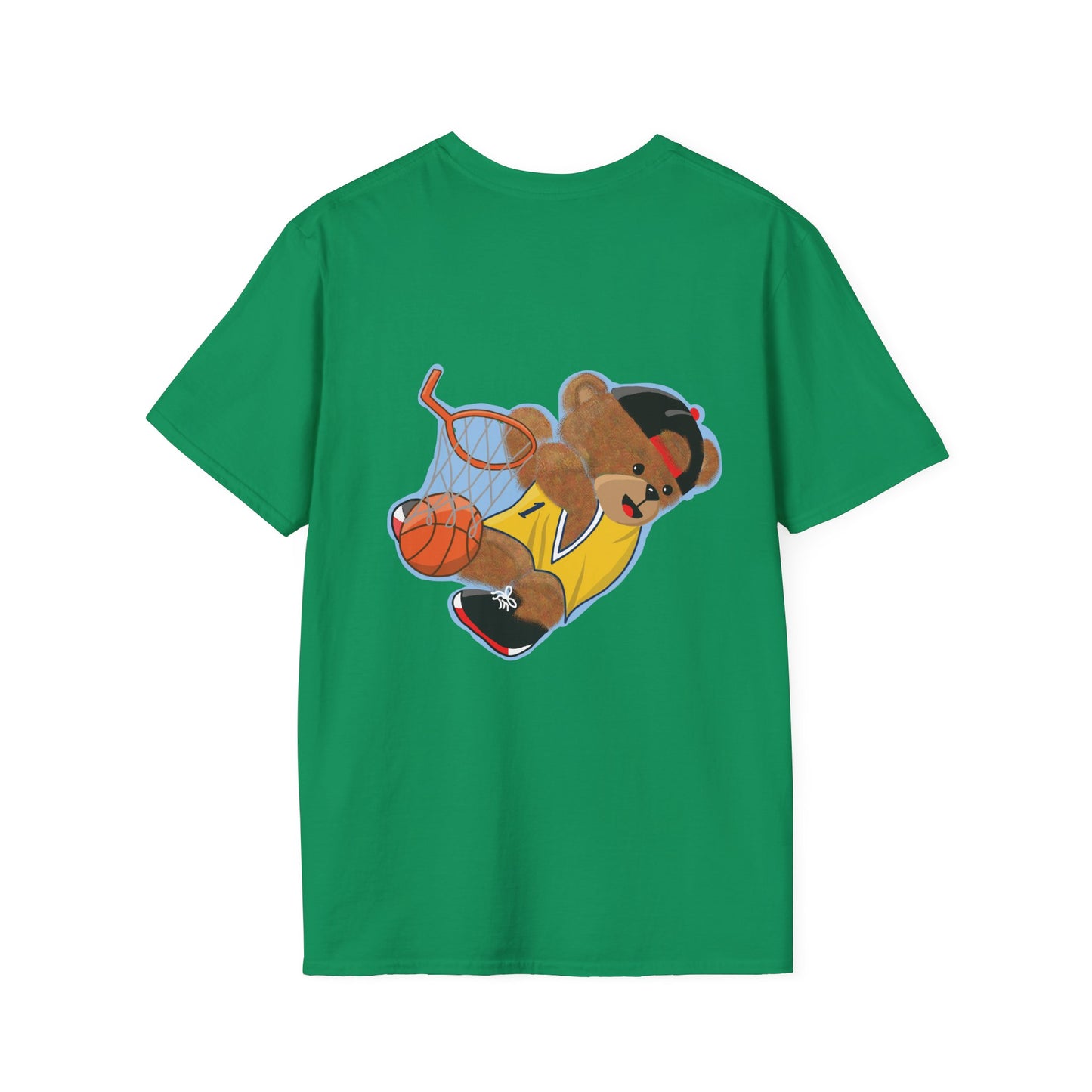 Basketball Teddy Bear T-Shirt, Cute Unisex Tee, Sporty Gift Idea, Fun Playful Apparel, Birthday, Holiday, Casual Wear