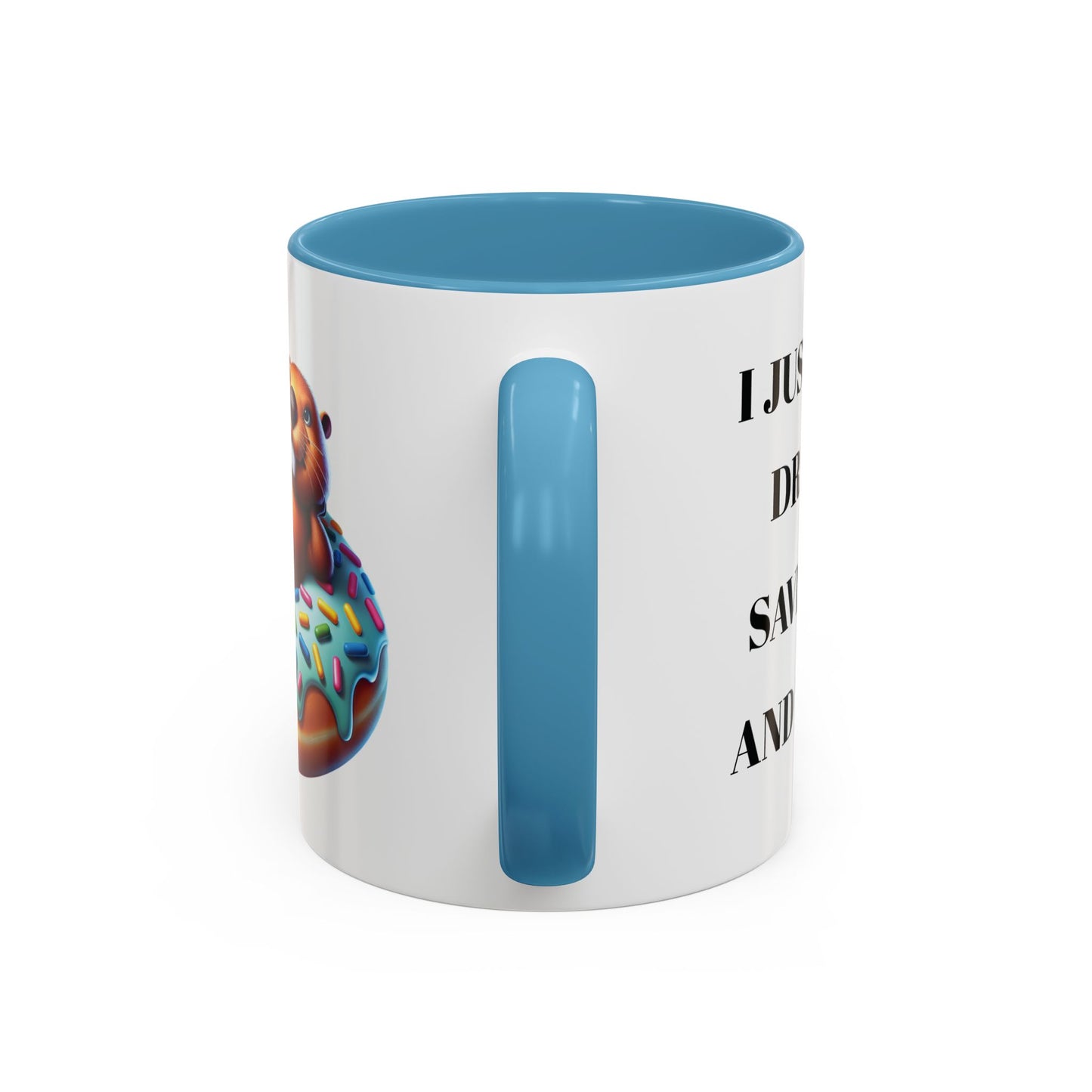 Cute Beaver Donut Coffee Mug - Fun Gift for Animal Lovers