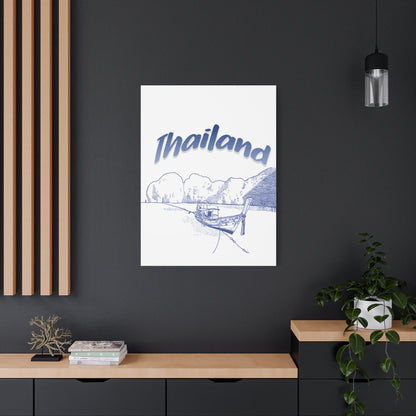 Thailand Matte Canvas Wall Art, Coastal Decor, Travel Wall Art, Home Decoration, Gift for Travelers, Ocean Themed Art