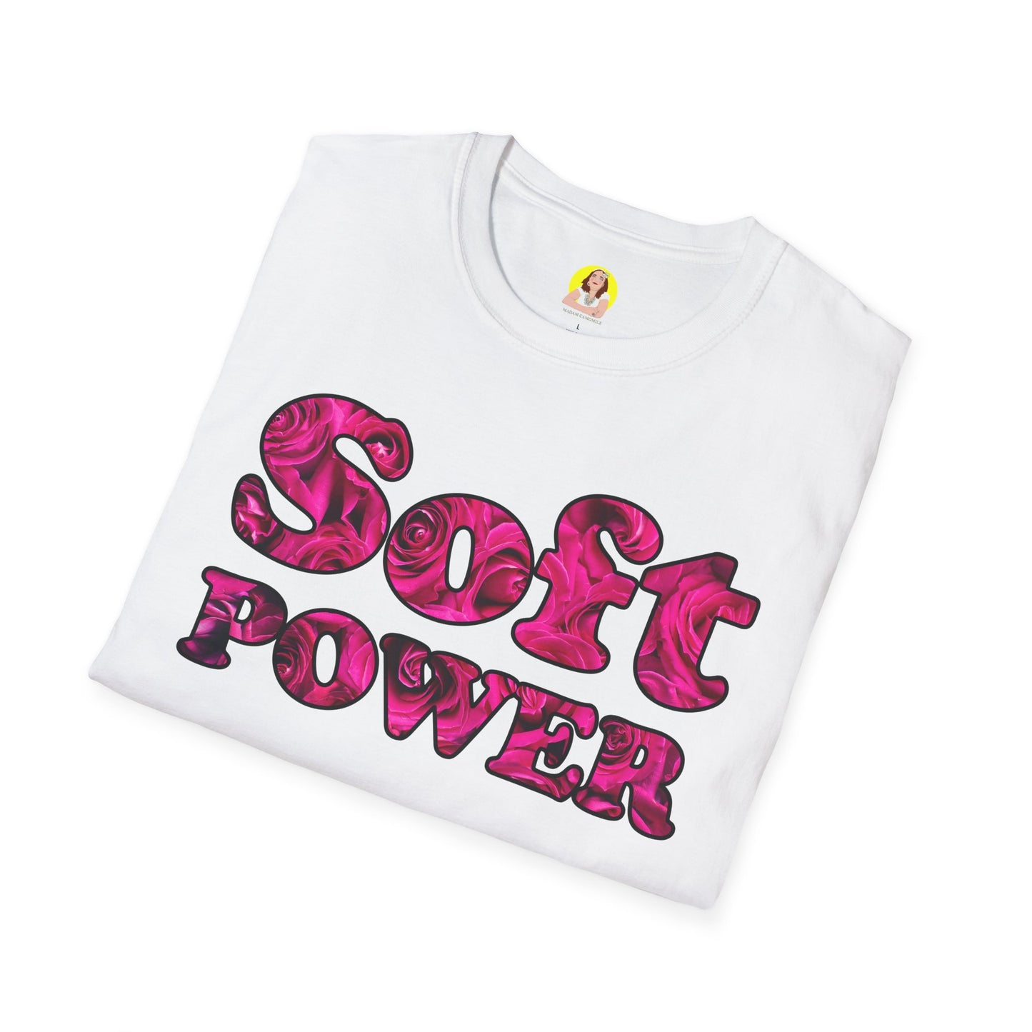 Unisex Softstyle T-Shirt - Soft Power, Casual Tee, Feminist Shirt, Summer Wear, Gift for Her