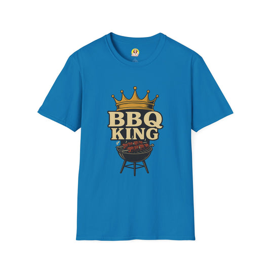 BBQ King T-Shirt - Unisex Softstyle Tee, Perfect for Grilling Season, Father's Day Gift, Backyard BBQs, Cookouts, Summer Fun