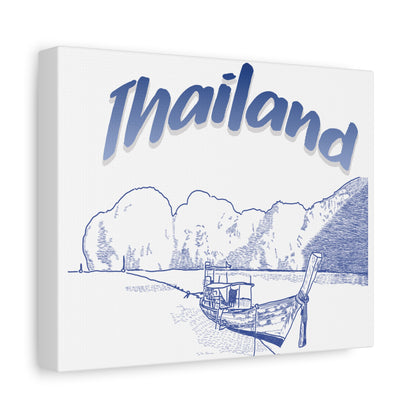 Thailand Matte Canvas Wall Art, Coastal Decor, Travel Wall Art, Home Decoration, Gift for Travelers, Ocean Themed Art