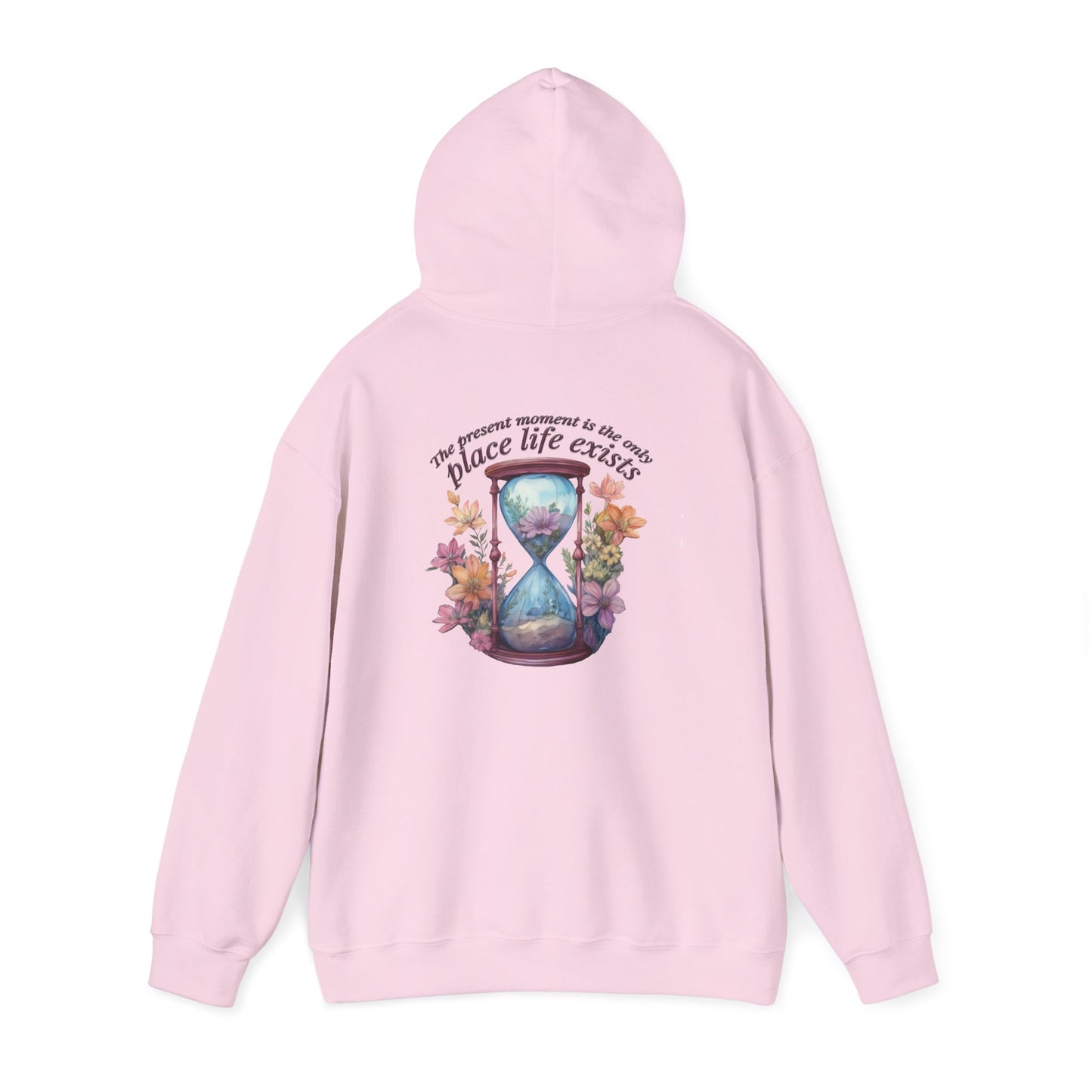 Floral Hourglass Hooded Sweatshirt - Cozy Gift, Unisex Pullover, Nature Lover Apparel, Casual Hoodie
