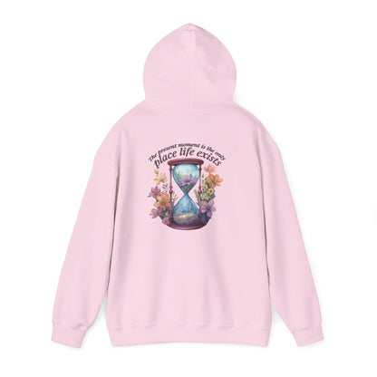 Floral Hourglass Hooded Sweatshirt - Cozy Gift, Unisex Pullover, Nature Lover Apparel, Casual Hoodie