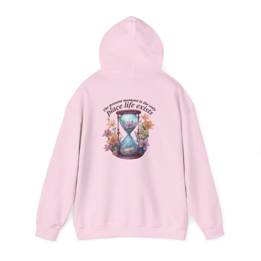 Floral Hourglass Hooded Sweatshirt - Cozy Gift, Unisex Pullover, Nature Lover Apparel, Casual Hoodie