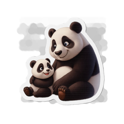 Cute Panda Family Die-Cut Magnets | Adorable Home Décor, Gift for Animal Lovers, Fun Fridge Magnet, Cute Gift Idea, Kids Room Décor