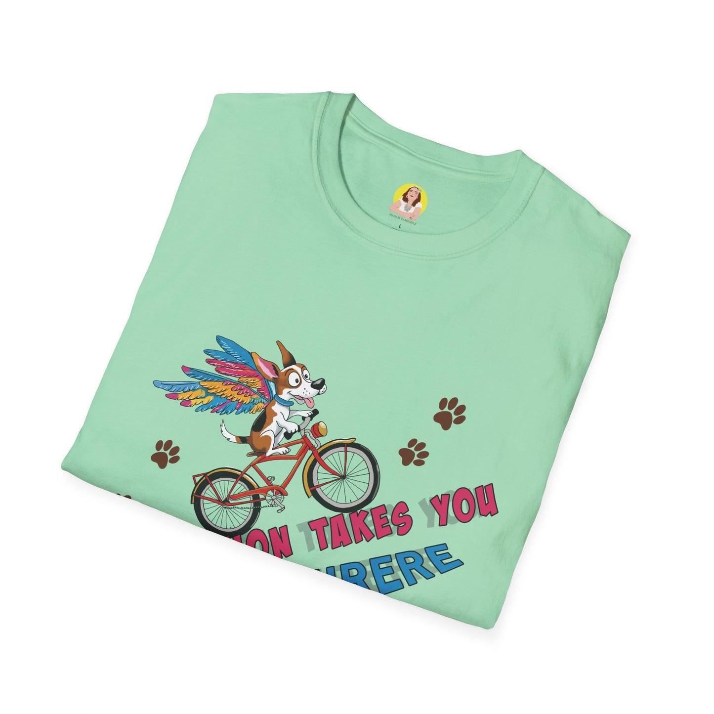 Imagination Adventure T-Shirt | Unique Graphic Tee | Gift for Dreamers, Creative Minds, Art Lovers, Bike Enthusiasts