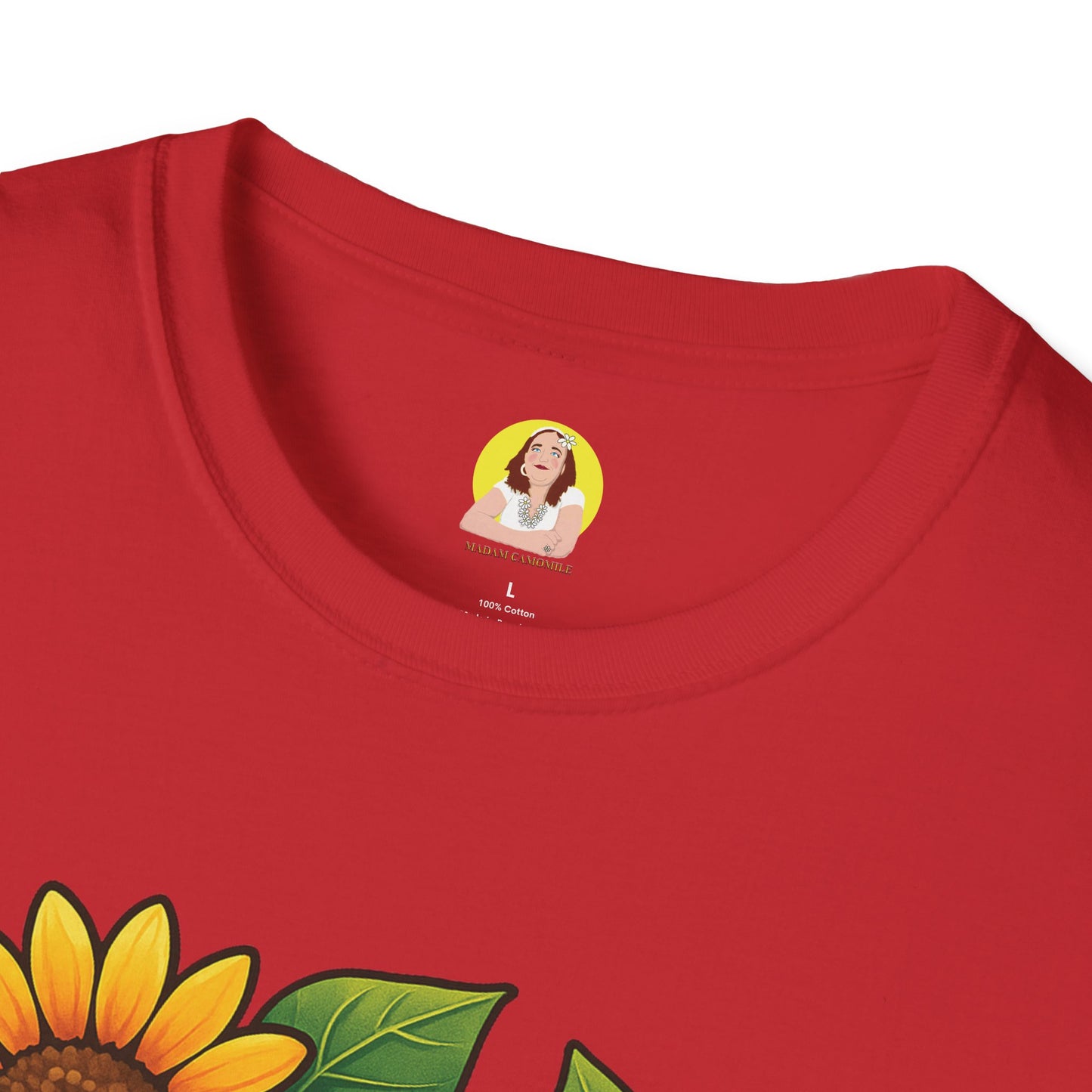 Cute Cat Floral T-Shirt | Softstyle Tee for Cat Lovers, Gifts for Her, Casual Wear, Birthday Present, Spring Fashion