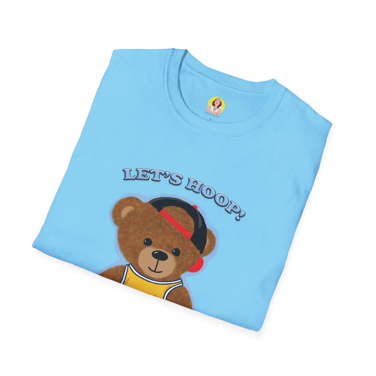Basketball Teddy Bear T-Shirt, Cute Unisex Tee, Sporty Gift Idea, Fun Playful Apparel, Birthday, Holiday, Casual Wear