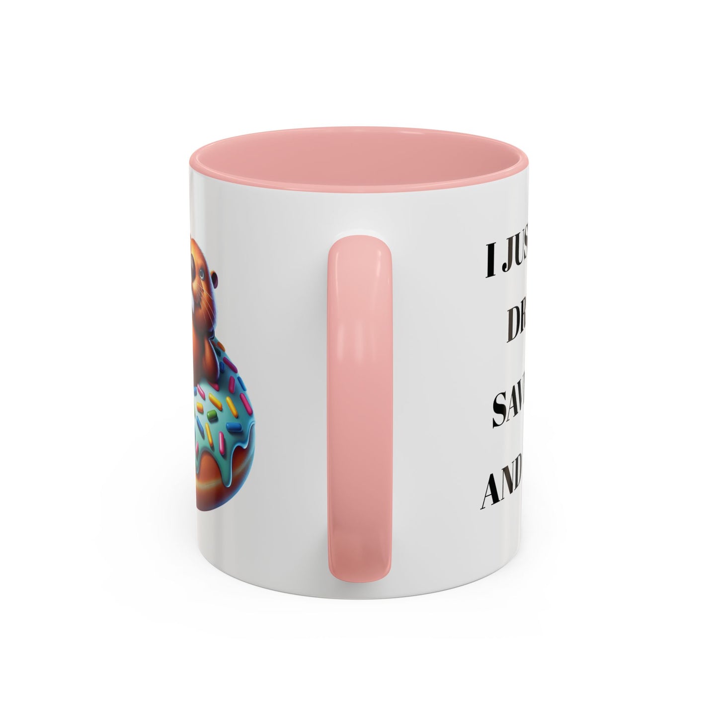 Cute Beaver Donut Coffee Mug - Fun Gift for Animal Lovers