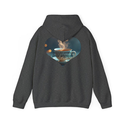 Cozy Inspirational Hoodie: Gratitude Blooms Into Enough, Unisex Sweatshirt, Motivational Gift, Relaxed Style, Perfect for Every Season