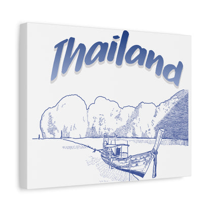 Thailand Matte Canvas Wall Art, Coastal Decor, Travel Wall Art, Home Decoration, Gift for Travelers, Ocean Themed Art