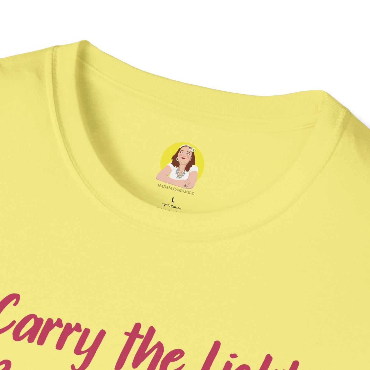Inspirational Graphic T-Shirt - "Carry the Light, Be the Bloom" - Motivational Apparel for Everyday Wear, Gift for Friends, Self-Care [...]