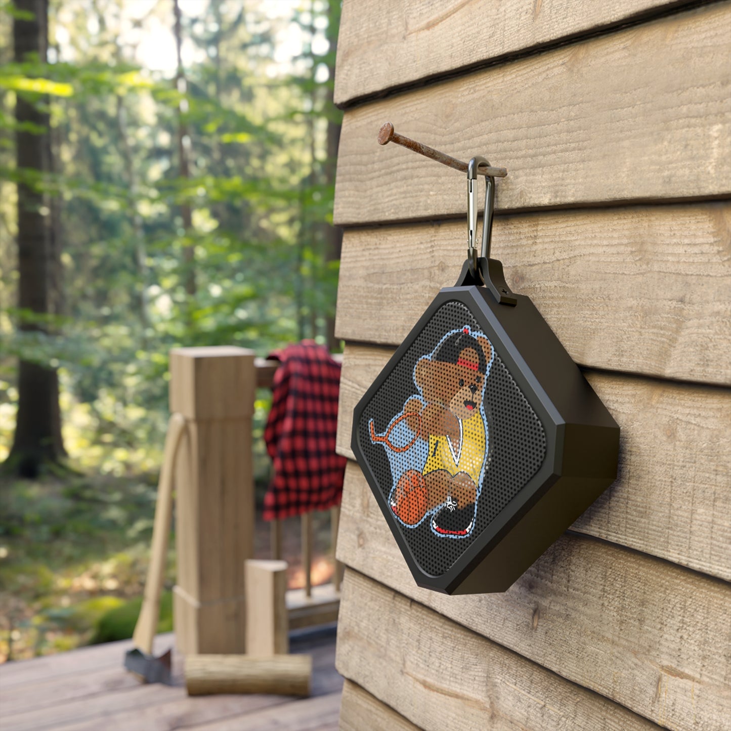 Vibrant Bear Bluetooth Speaker, Portable Speaker for Outdoor Adventures, Perfect Gift for Sports Lovers, Music on the Go, Unique Design