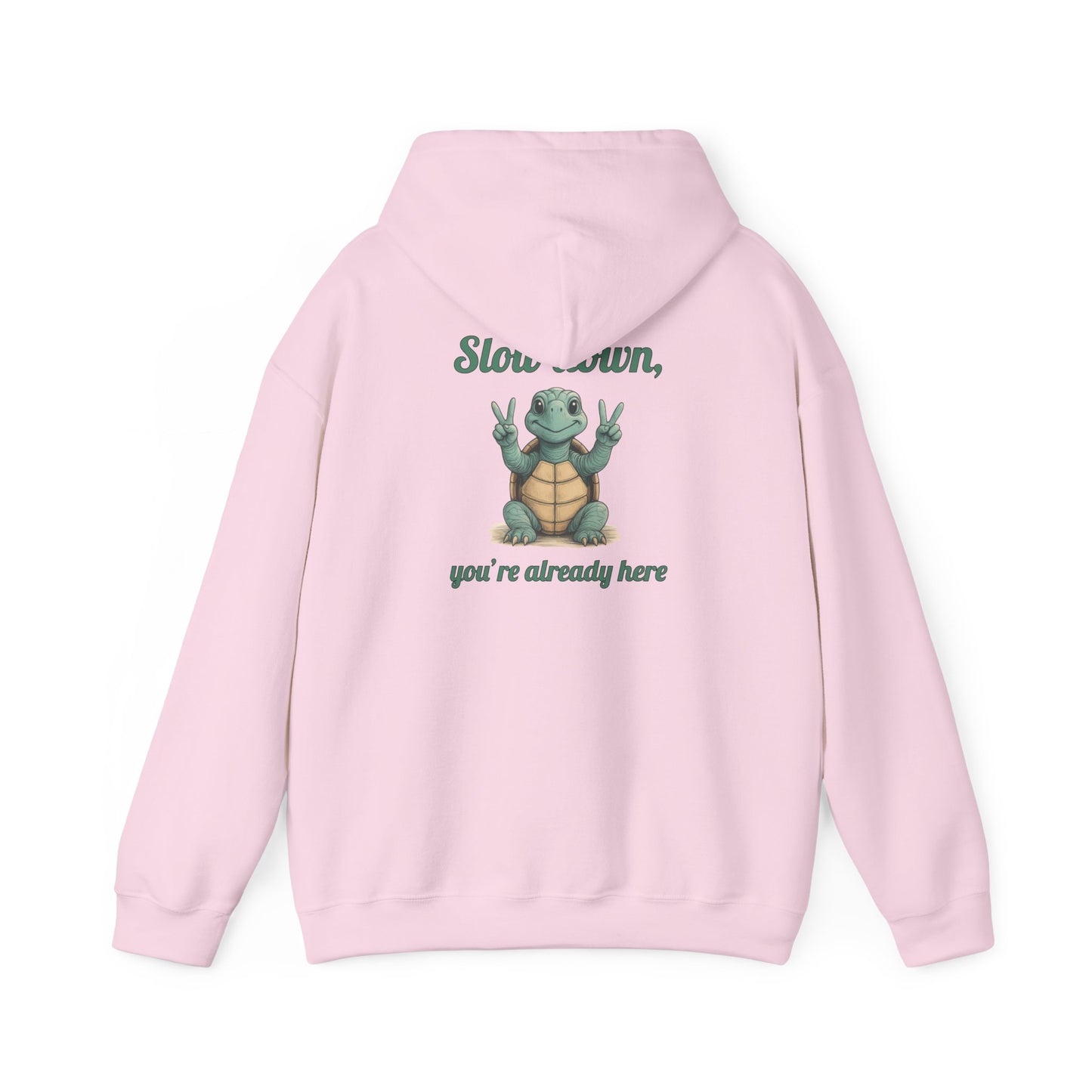 Slow Down Hoodie - Unisex Heavy Blend Sweatshirt, Chill Vibes, Gift for Friends, Cozy Style, Funny Quote Apparel