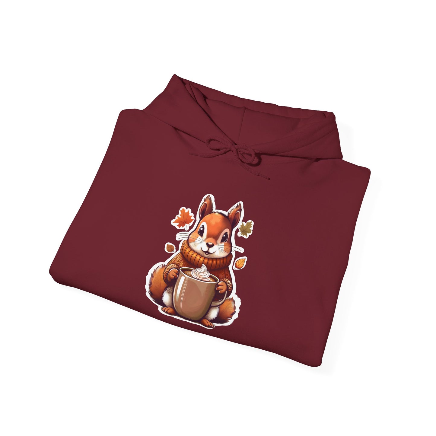 Cute Squirrel Hoodie, Cozy Sweatshirt for Animal Lovers, Fall Fashion, Gift for Friends, Cute Casual Wear, Unisex Sweater