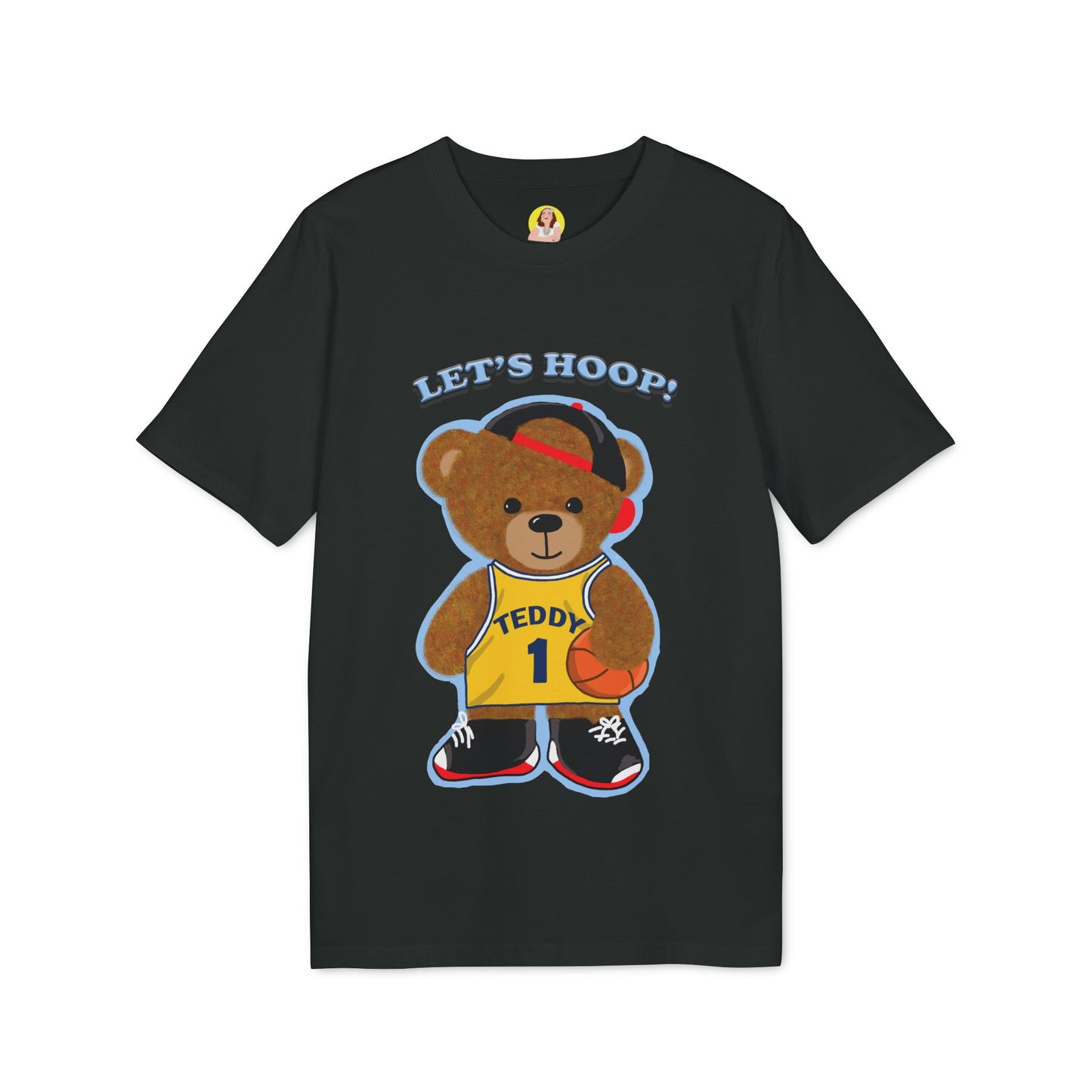 Unisex Basketball Bear Graphic T-shirt, Fun Sports Tee, Perfect for Kids & Teens, Gift for Sports Lovers, Cute Casual Wear