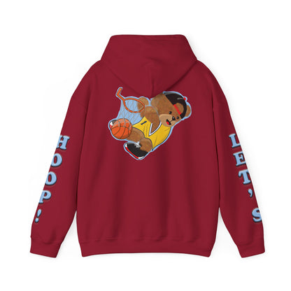 Fun Bear Basketball Hoodie, Cute Animal Apparel, Cozy Sweatshirt Gift, Sportswear for Kids & Adults, Streetwear Style