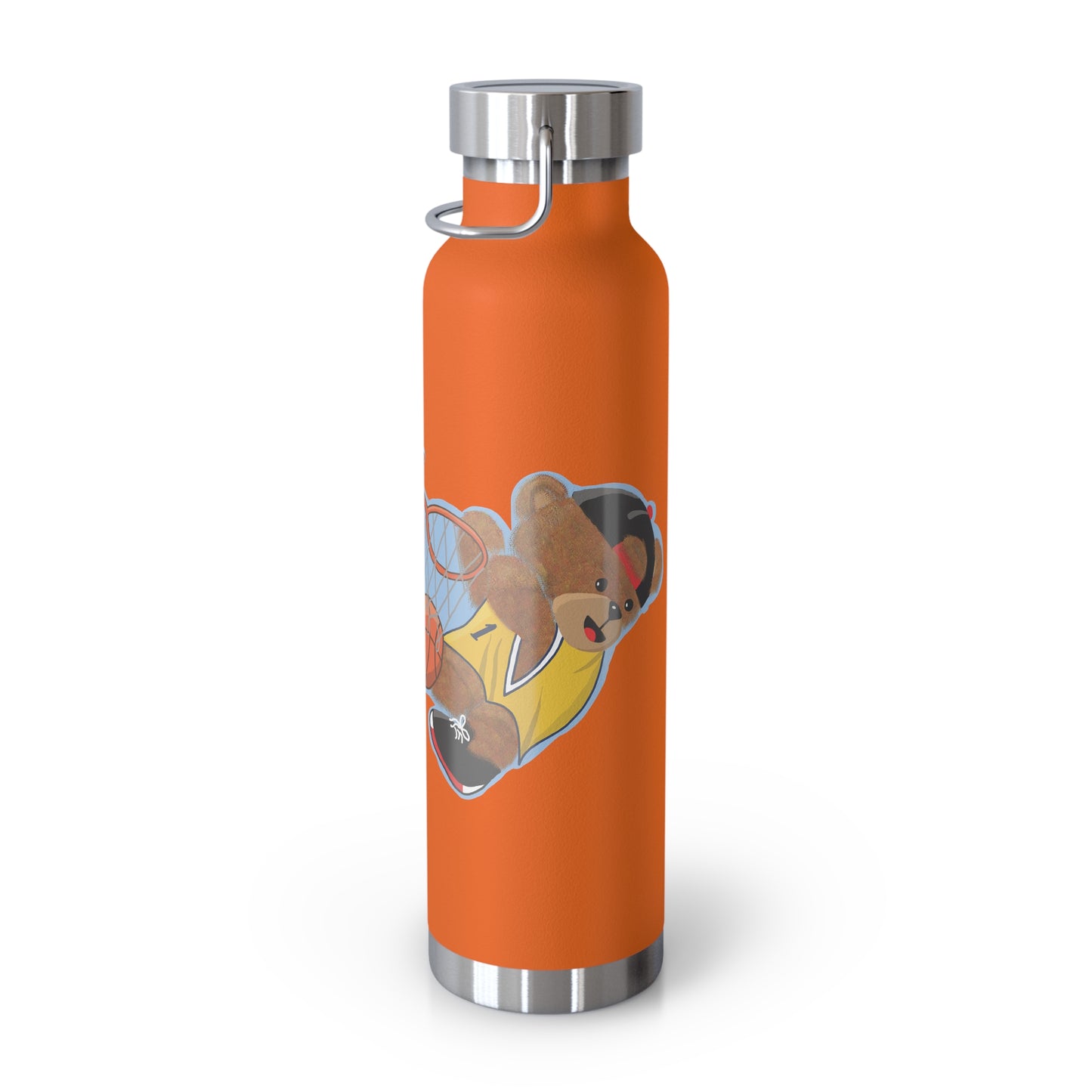 Sporty Insulated Water Bottle - Motivational Hydration for Athletes, Travel, Gym, Basketball Lovers, Personalized Gift