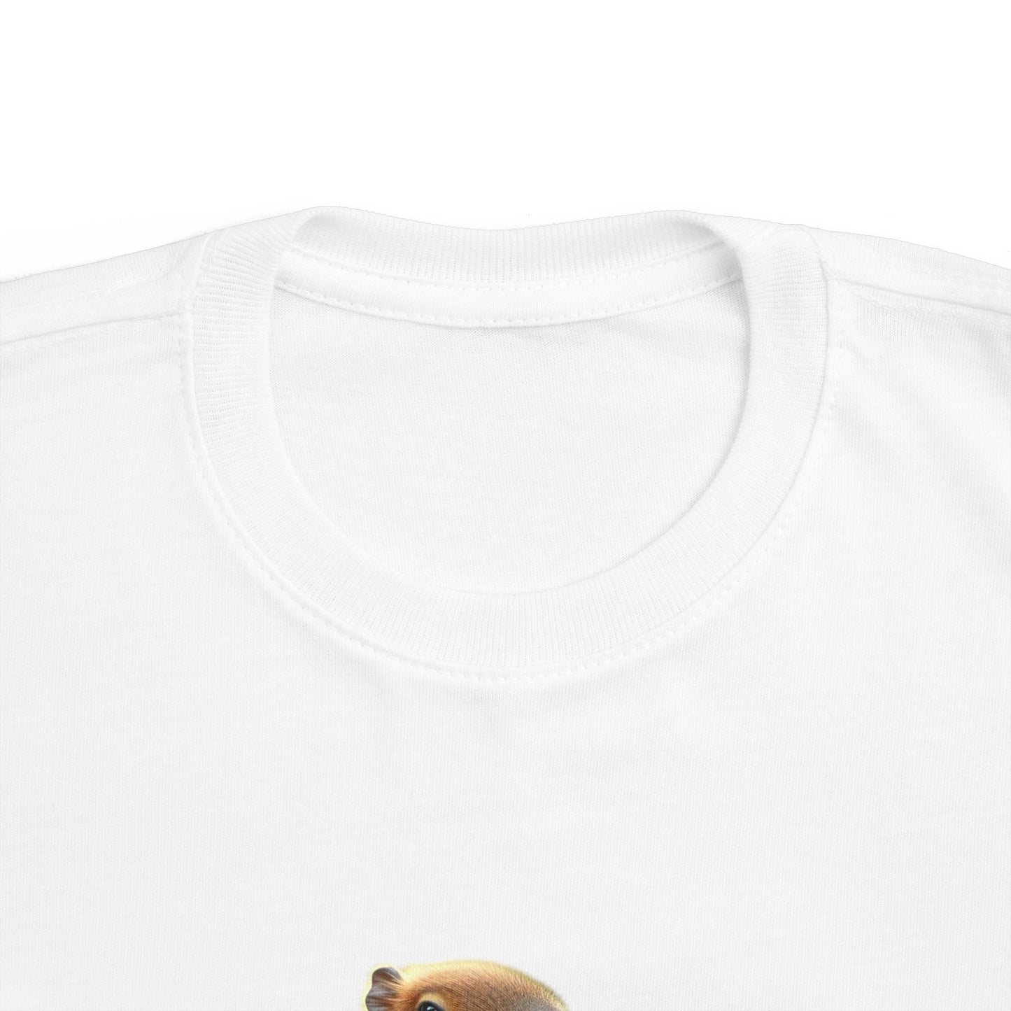 Kleinkinder-T-Shirt - Capibara mit Gurkenglas-Design