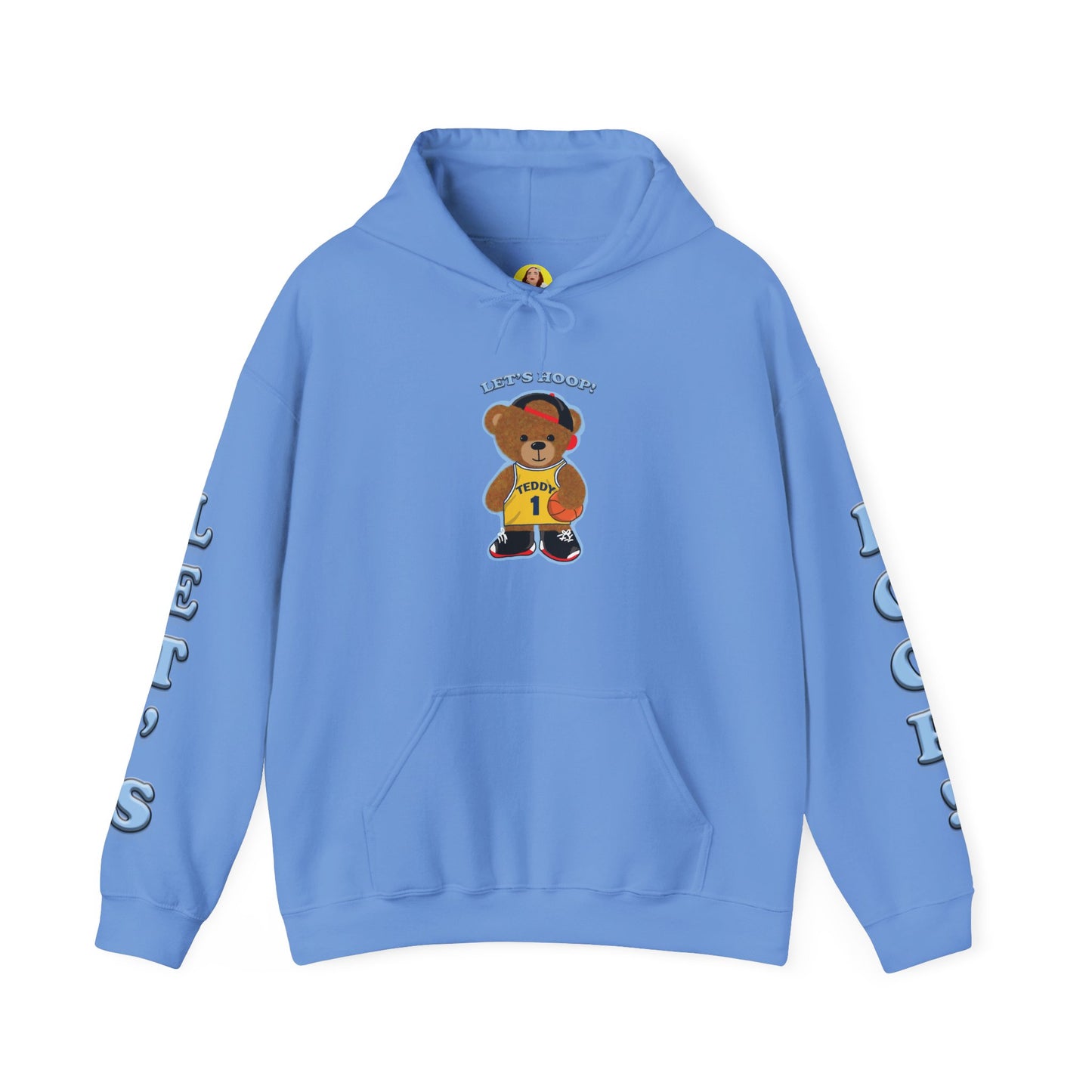 Fun Bear Basketball Hoodie, Cute Animal Apparel, Cozy Sweatshirt Gift, Sportswear for Kids & Adults, Streetwear Style