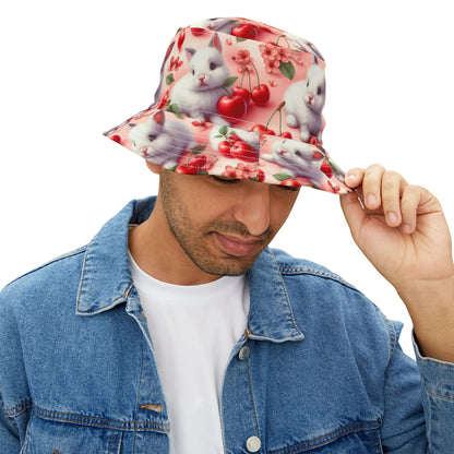 Bucket Hat Bunny Cherry Summer Hat