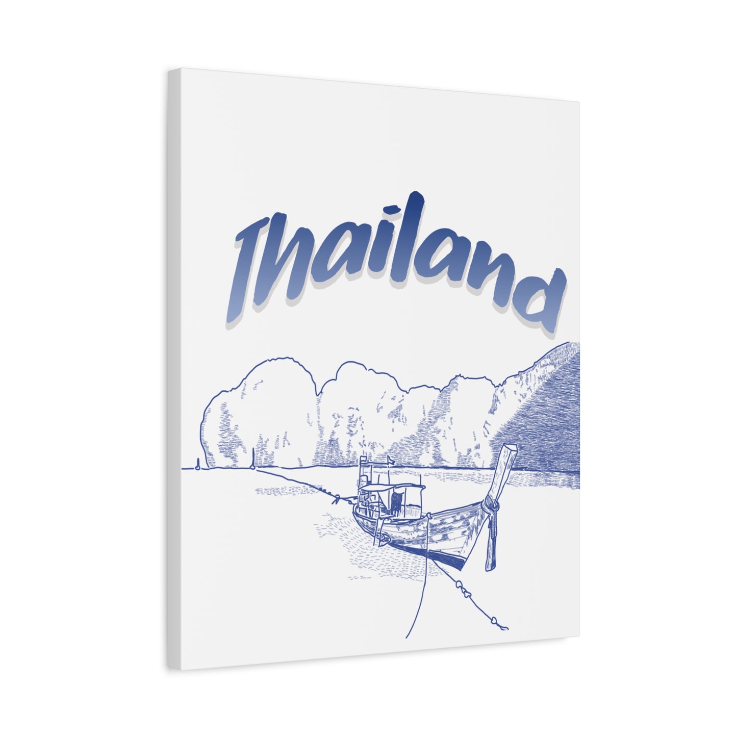 Thailand Matte Canvas Wall Art, Coastal Decor, Travel Wall Art, Home Decoration, Gift for Travelers, Ocean Themed Art