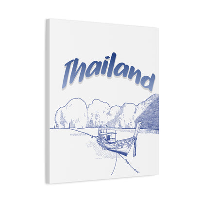 Thailand Matte Canvas Wall Art, Coastal Decor, Travel Wall Art, Home Decoration, Gift for Travelers, Ocean Themed Art
