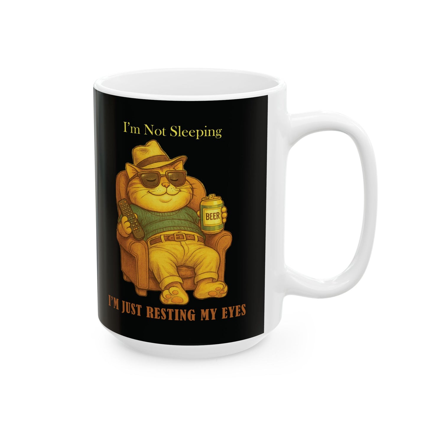 Funny Ceramic Mug with Cute Design, Great Gift for Coffee Lovers, Birthday Present, Holiday Mug, Kitchen Decor
