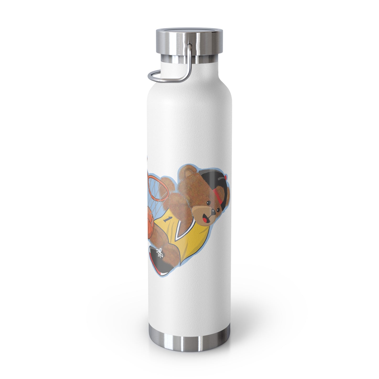 Sporty Insulated Water Bottle - Motivational Hydration for Athletes, Travel, Gym, Basketball Lovers, Personalized Gift