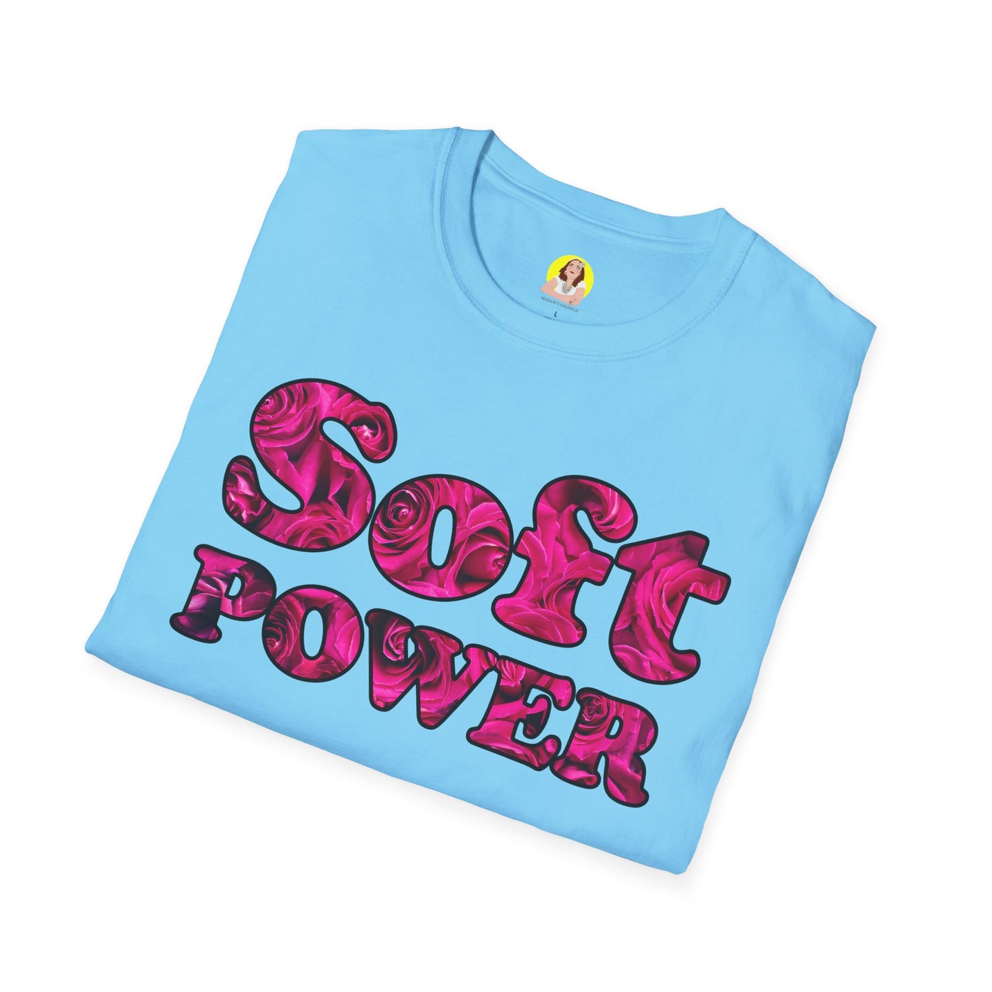 Unisex Softstyle T-Shirt - Soft Power, Casual Tee, Feminist Shirt, Summer Wear, Gift for Her