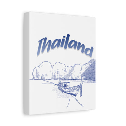 Thailand Matte Canvas Wall Art, Coastal Decor, Travel Wall Art, Home Decoration, Gift for Travelers, Ocean Themed Art