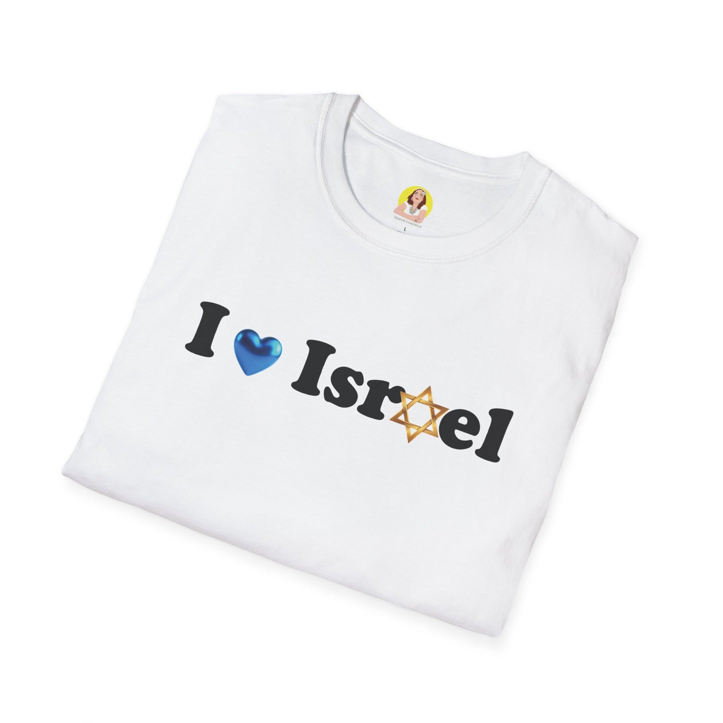 I Love Israel Unisex Softstyle T-Shirt - Celebrate Your Heritage, Casual Wear, Gifts for Friends, Travel Souvenirs, Holiday Apparel