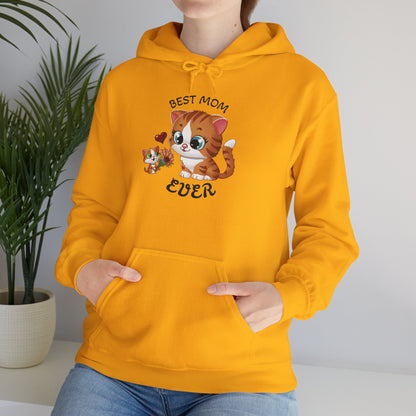 Best Mom Ever Cat Hooded Sweatshirt