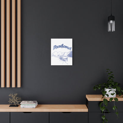 Thailand Matte Canvas Wall Art, Coastal Decor, Travel Wall Art, Home Decoration, Gift for Travelers, Ocean Themed Art