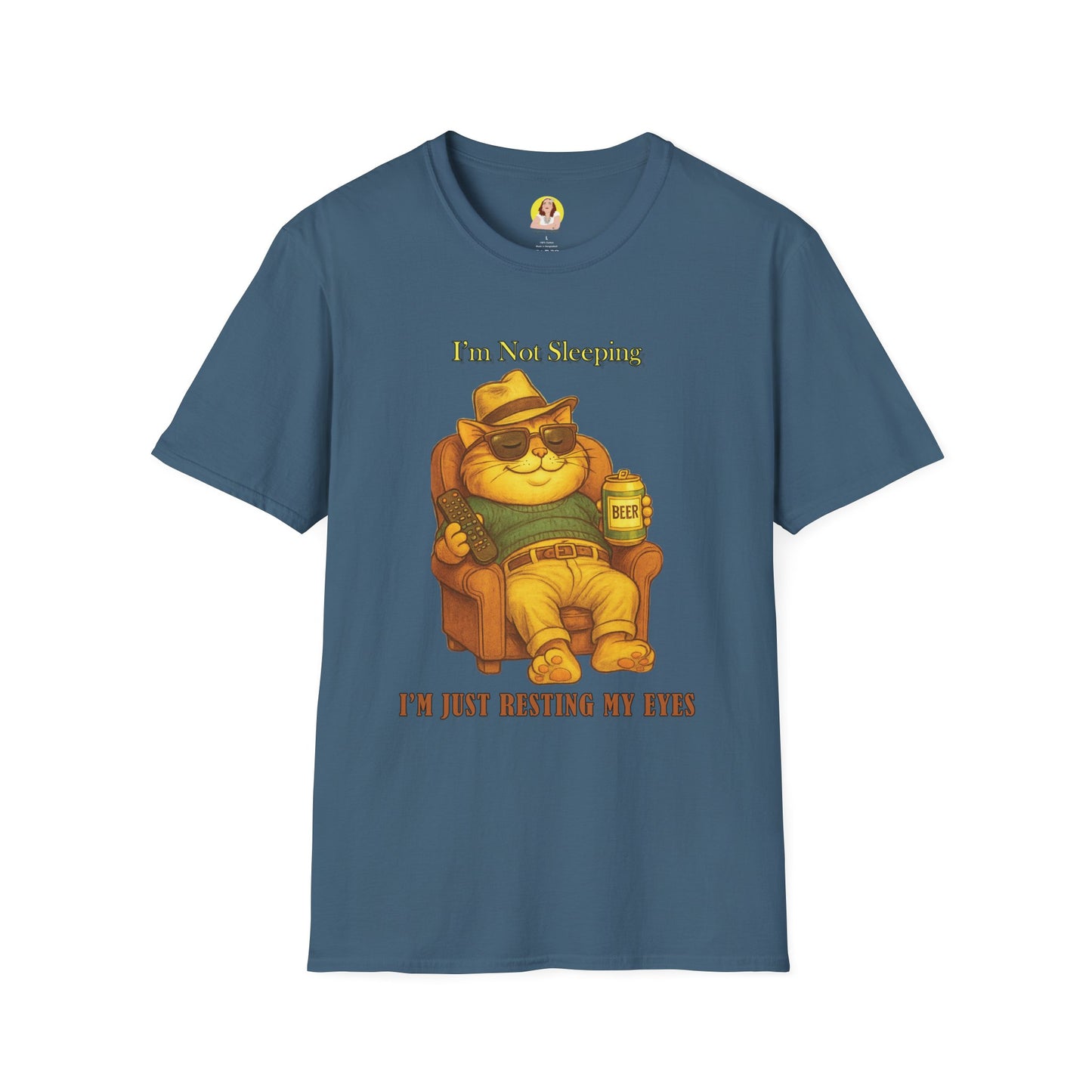 Chill Vibes T-Shirt - I'm Not Sleeping, Just Resting My Eyes, Relaxed Style, Perfect for Lazy Days, Gift for Friends