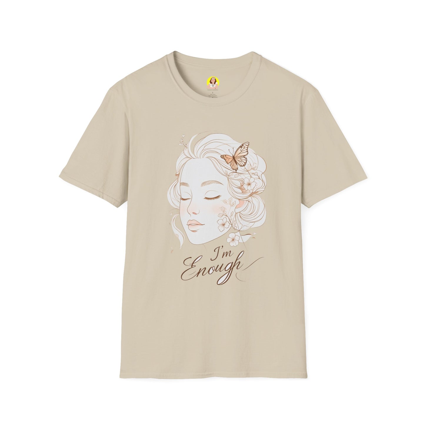 Empowering I'm Enough T-Shirt, Unisex Softstyle Tee, Self-Love Gift, Affirmation Apparel, Everyday Comfort Wear